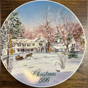 Smuckers 1996 Christmas Collector Plate Series